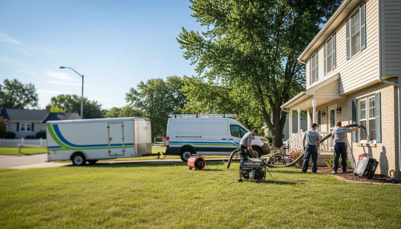 Flooded Basement Restoration And Cleanup With Repair in Brownell, KS near me